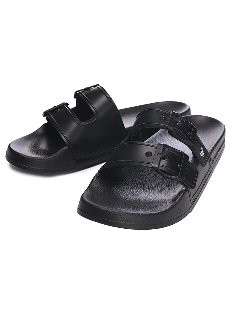 EMPORIO ARMANI (エンポリオアルマーニ) ワンポイント ダブルストラップ サンダル メンズ