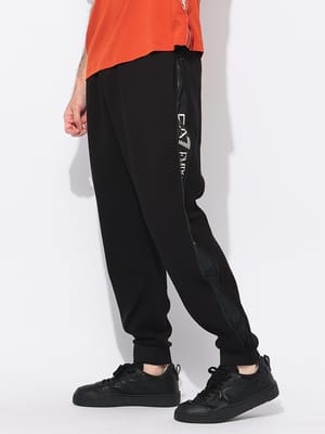 EMPORIO ARMANI (エンポリオアルマーニ) サイドジップ ロゴプリント パンツ メンズ