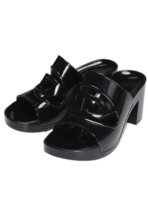 DIESEL (ディーゼル) Dロゴ チャンキーヒール サンダル sa-bonnie レディース