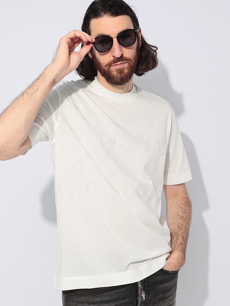 EMPORIO ARMANI (エンポリオアルマーニ) BIG LOGO クルーネック 半袖 Tシャツ メンズ
