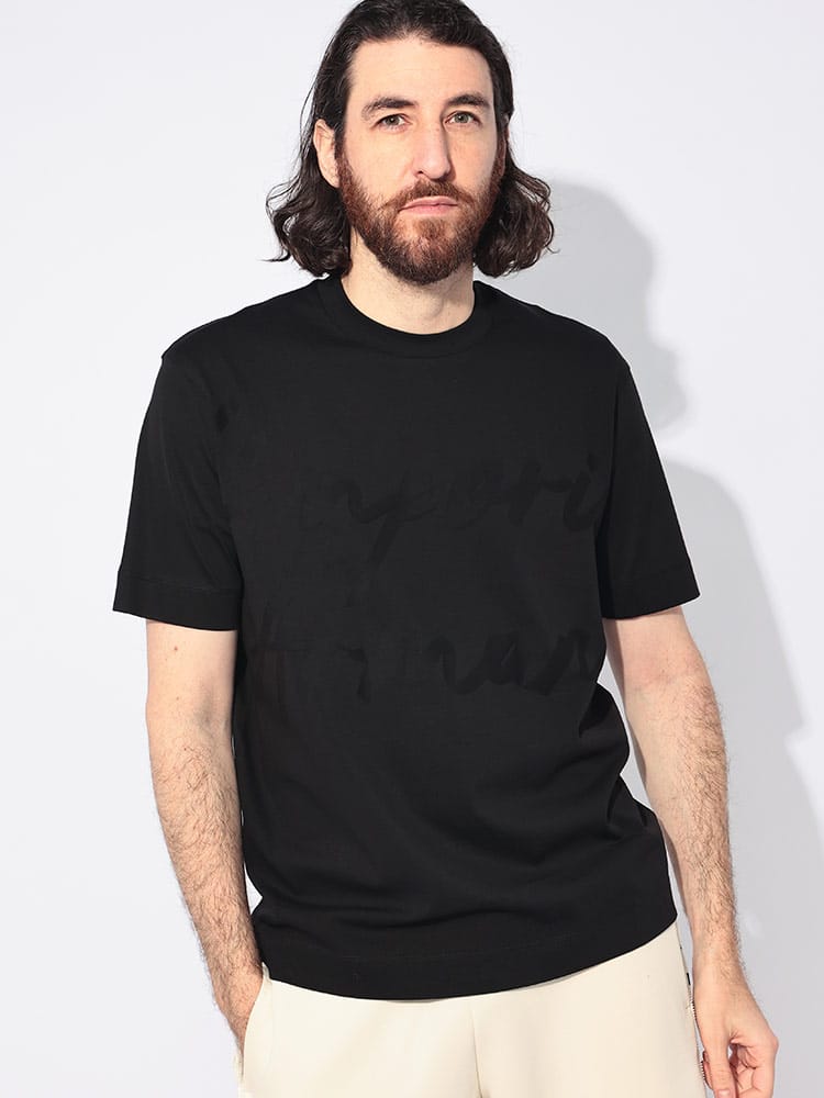 EMPORIO ARMANI (エンポリオアルマーニ) BIG LOGO クルーネック 半袖 Tシャツ メンズ