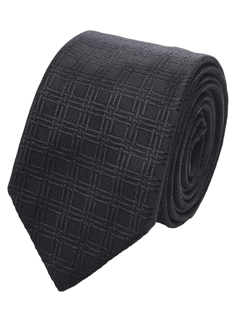 EMPORIO ARMANI (エンポリオアルマーニ) シルク100％ 格子柄 ネクタイ メンズ