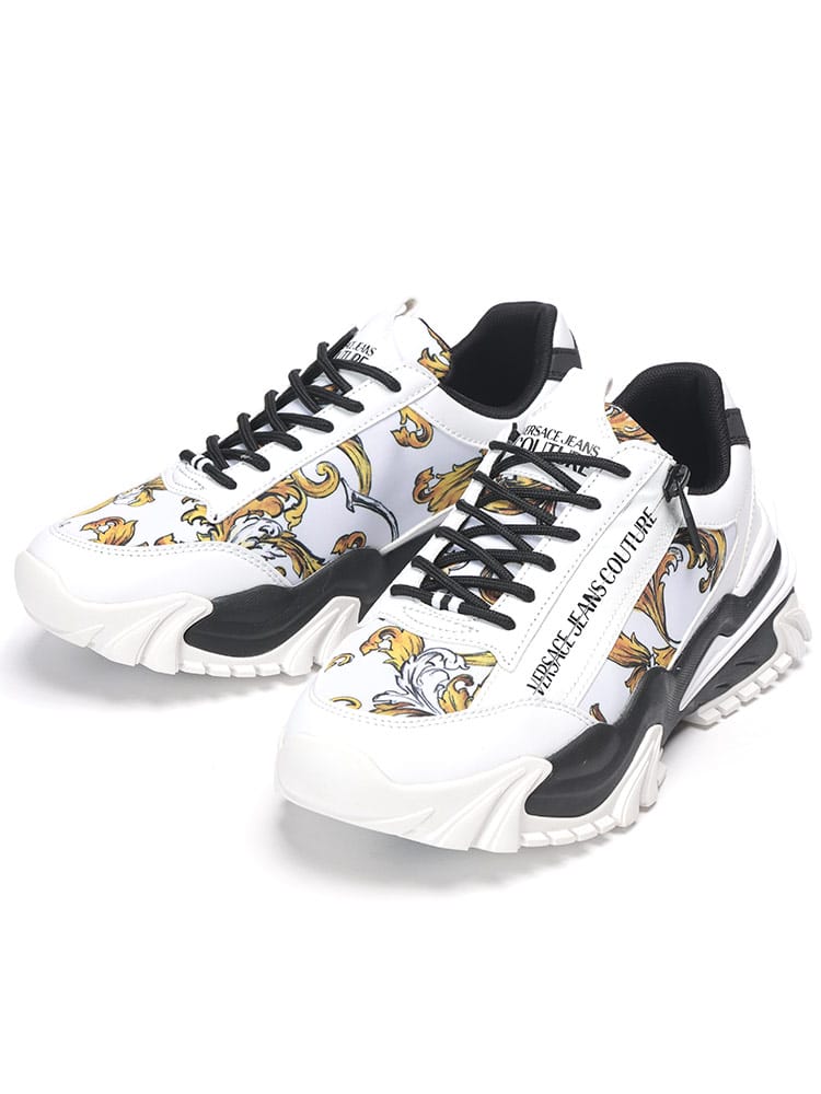 VERSACE JEANS COUTURE (ヴェルサーチェ ジーンズ クチュール) ニュートレイル トレック ジップ チェーン クチュール スニーカー メンズ