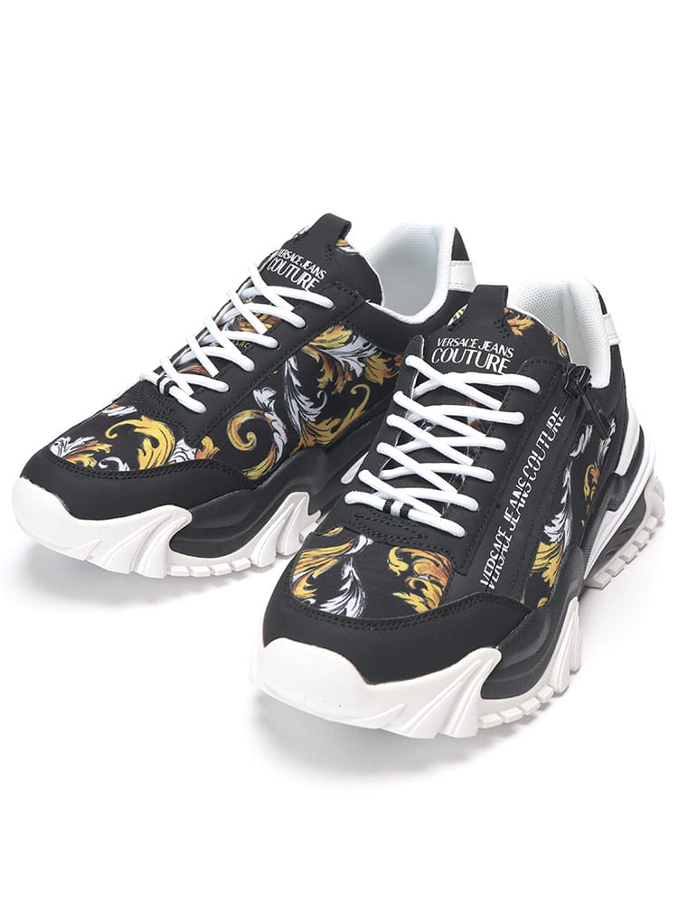 VERSACE JEANS COUTURE (ヴェルサーチェ ジーンズ クチュール) ニュートレイル トレック ジップ チェーン クチュール スニーカー メンズ