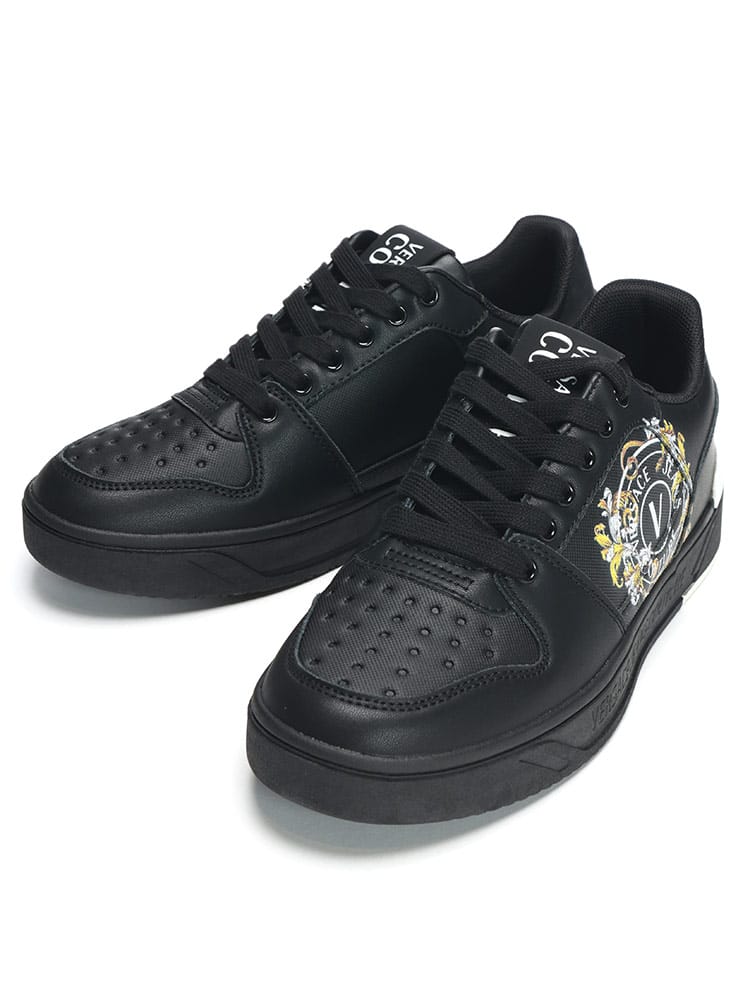 VERSACE JEANS COUTURE (ヴェルサーチェ ジーンズ クチュール) スターライト ロゴ クチュール ローカット スニーカー メンズ