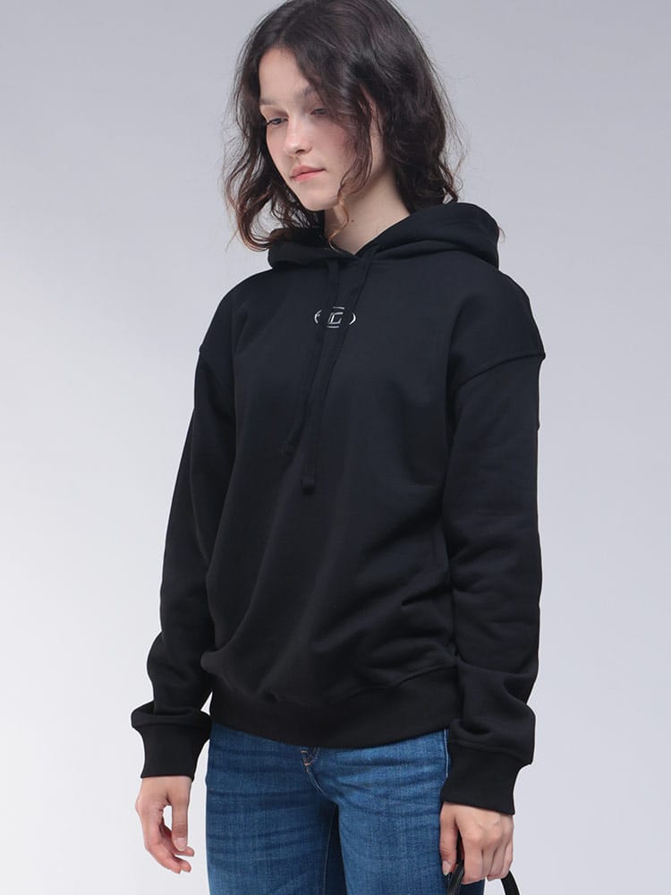 DIESEL (ディーゼル) チェストオーバルD プルオーバー パーカー DSLA194480BMBJ レディース