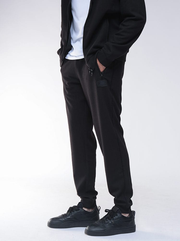 EMPORIO ARMANI (エンポリオアルマーニ) EA7 ボックスロゴ ジャガード ウエストゴム スウェット パンツ EA7M1120AF17982 メンズ 