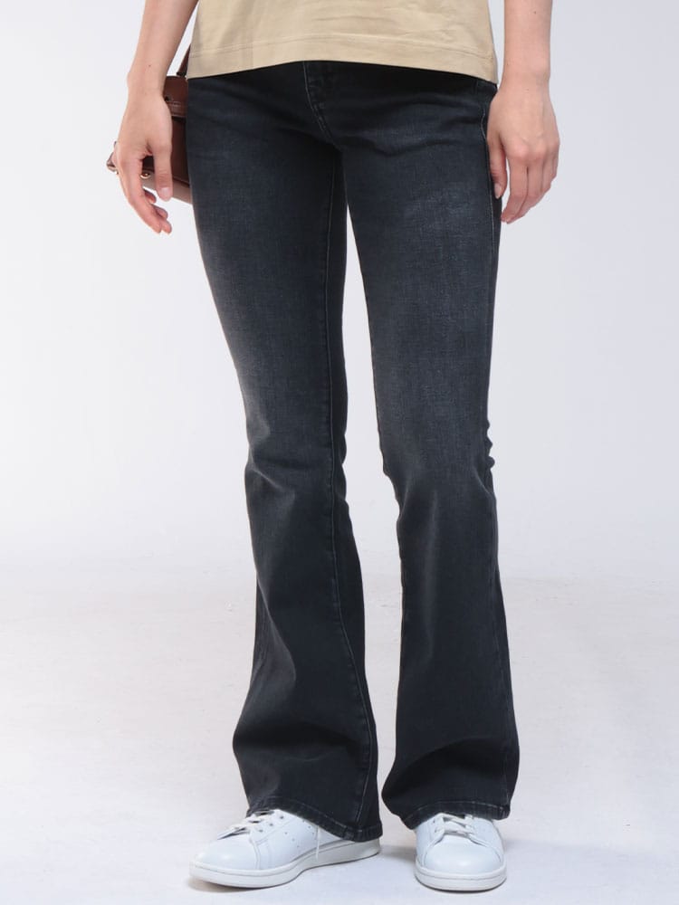 DIESEL (ディーゼル) ストレッチ ジップフライ ジーンズ D-EBBEY DSLA110040DBDN レディース