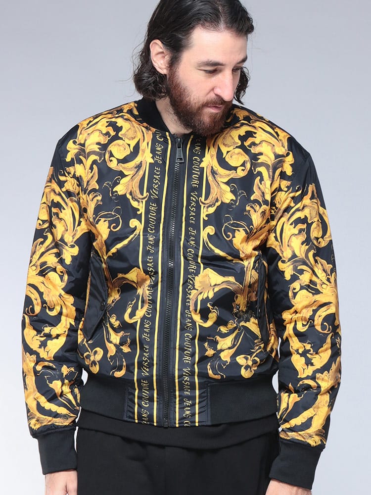 VERSACE JEANS COUTURE (ヴェルサーチェ ジーンズ クチュール) バロッコプリント フルジップ ブルゾン VC79GASD07 メンズ