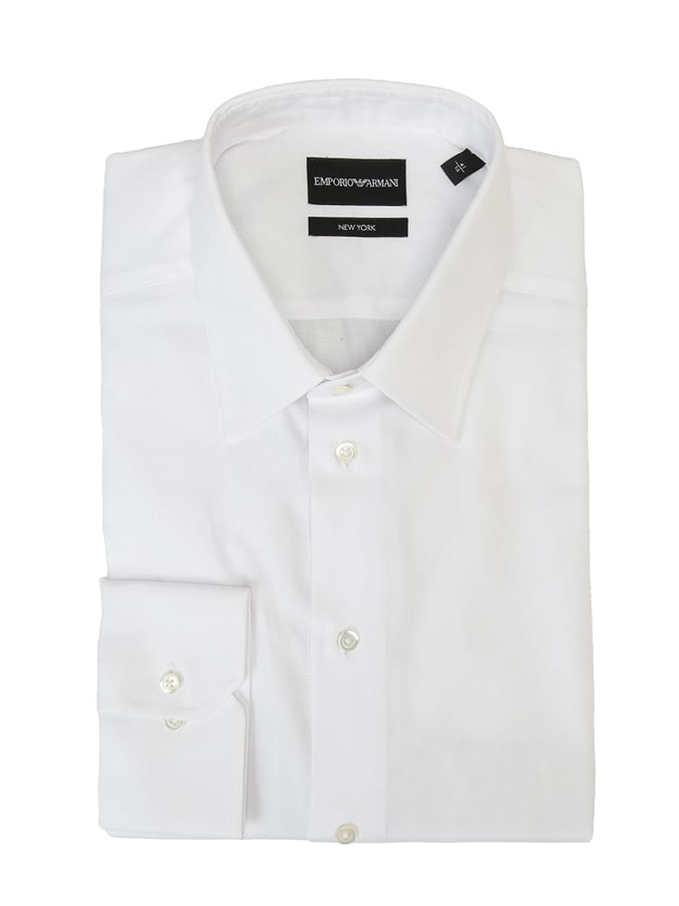 EMPORIO ARMANI (エンポリオアルマーニ) レギュラーカラー オックスフォード 長袖 ドレスシャツ EAEM0065TE16906 メンズ メンズ