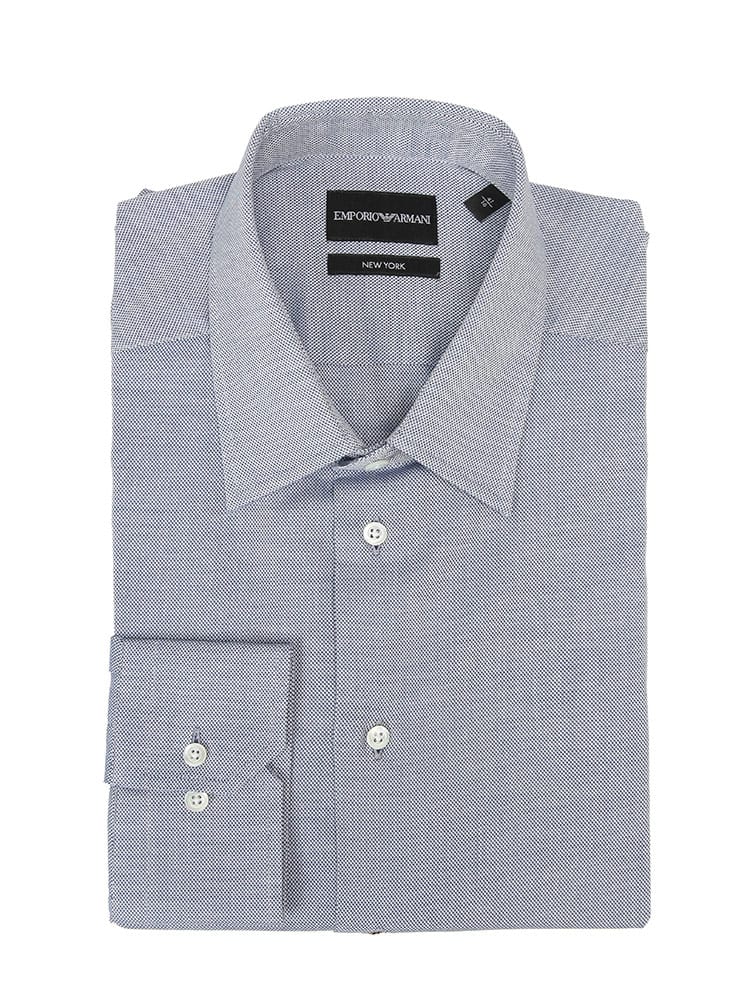 EMPORIO ARMANI (エンポリオアルマーニ) レギュラーカラー オックスフォード 長袖 ドレスシャツ EAEM0065TE16906 メンズ メンズ