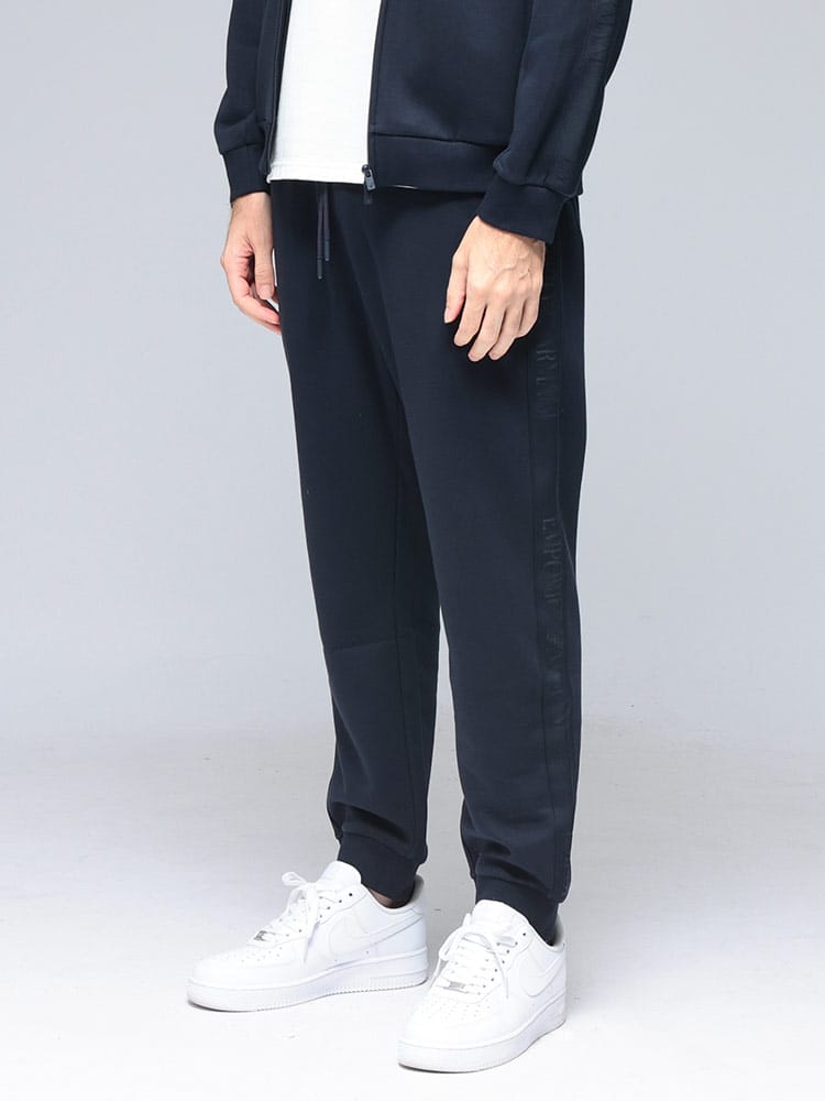 EMPORIO ARMANI (エンポリオアルマーニ) 裏フリース サイドライン ウエストコード パンツ EAUEM000500 メンズ