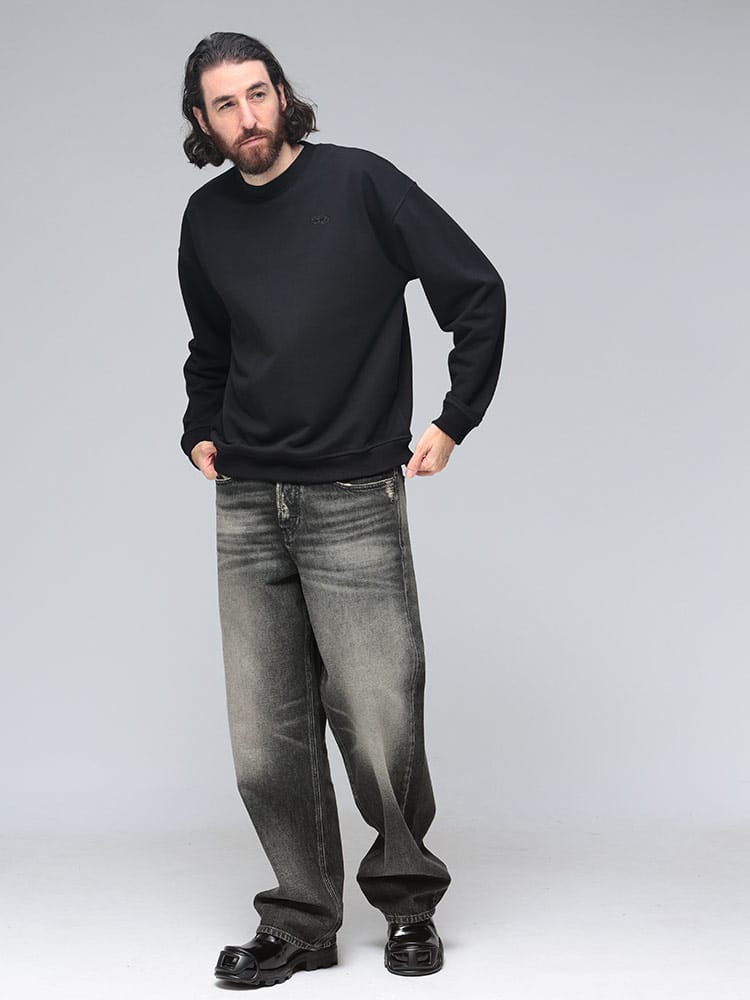 ディーゼル メンズ トレーナー DIESEL ブランド トップス プルオーバー スウェット 長袖 ロゴ S-GINN-E S M L 1XL 2XL  3XL トップス スウェット【サカゼン公式通販】 [Diesel] ネイビー メンズ スウェット UMLT-WILLY SWEAT-SHIRT 00CS7C0CAND 89D S