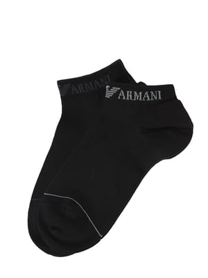 EMPORIO ARMANI (エンポリオアルマーニ) ロゴリブ スニーカーソックス 3足セット EAUEM000550 メンズ