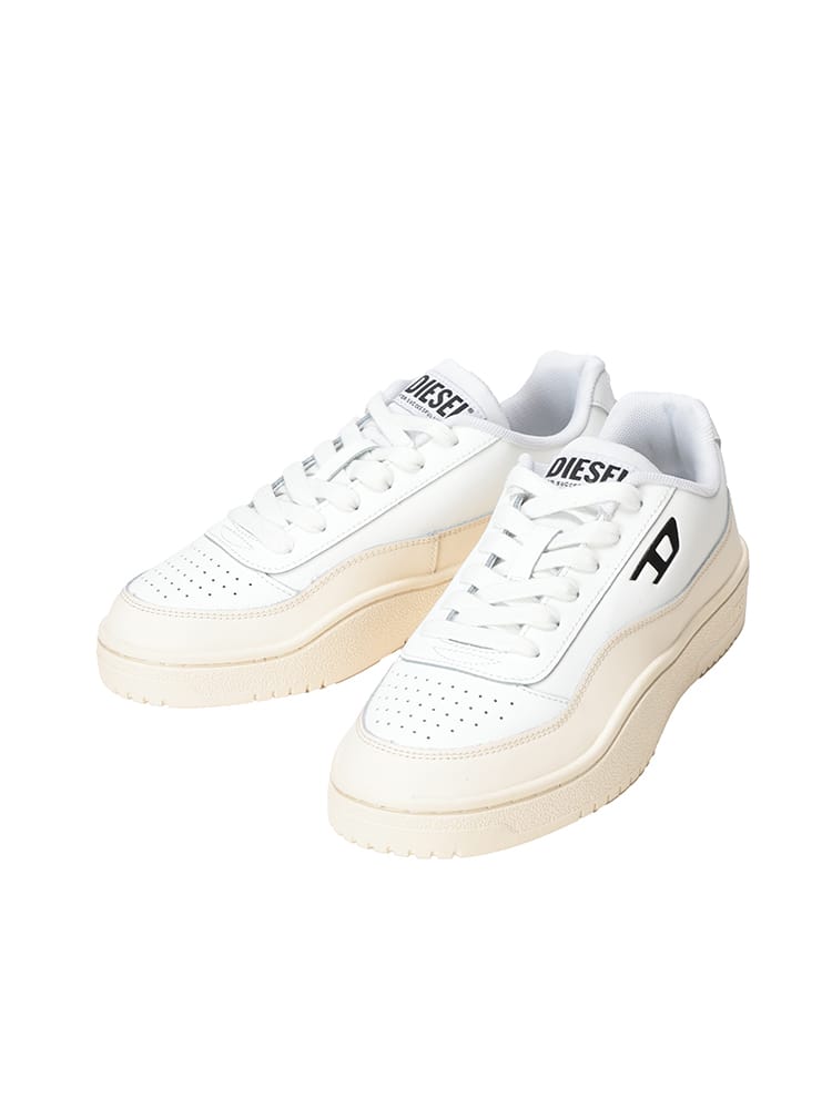 DIESEL (ディーゼル) レザー ワンポイントロゴ ローカットスニーカー TRACKER-D DSY03608P5576 メンズ