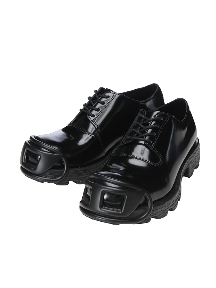DIESEL (ディーゼル) オーバルD レザー レースアップ シューズ D 