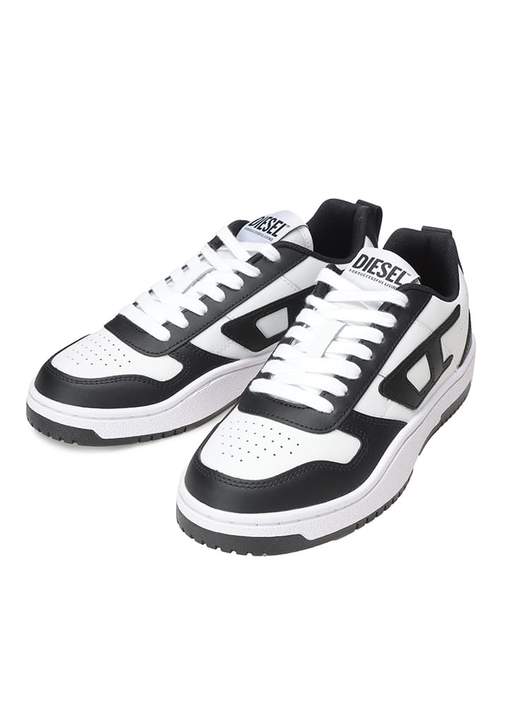 DIESEL (ディーゼル) レザー ロゴ ローカットスニーカー S-Ukiyo V2 