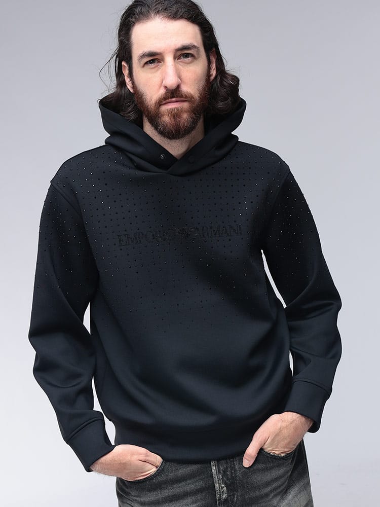 EMPORIO ARMANI (エンポリオアルマーニ) スワロフスキー ロゴ プル 