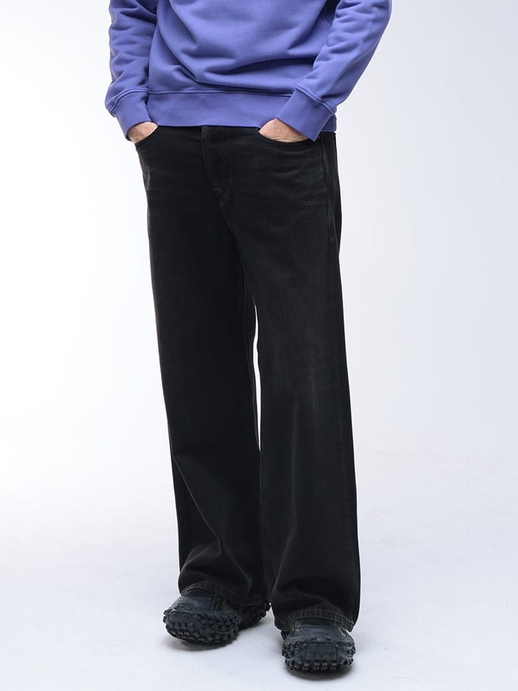 DIESEL (ディーゼル) ボタンフライ ワイド ジーンズ D-RISE DSA0637109J96 メンズ