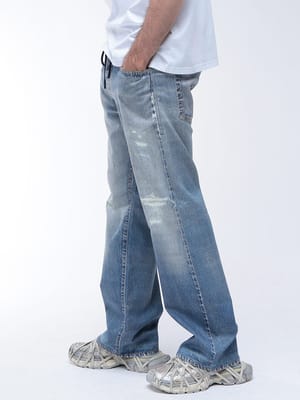 DIESEL (ディーゼル) ウエストコード ジップフライ JOGG ジーンズ D-REEL DSA17867068RX メンズ