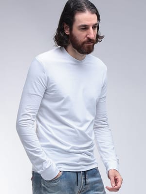 DSQUARED2 (ディースクエアード) バックワンポイント クルーネック 長袖 アンダーTシャツ D2D9M106000 メンズ