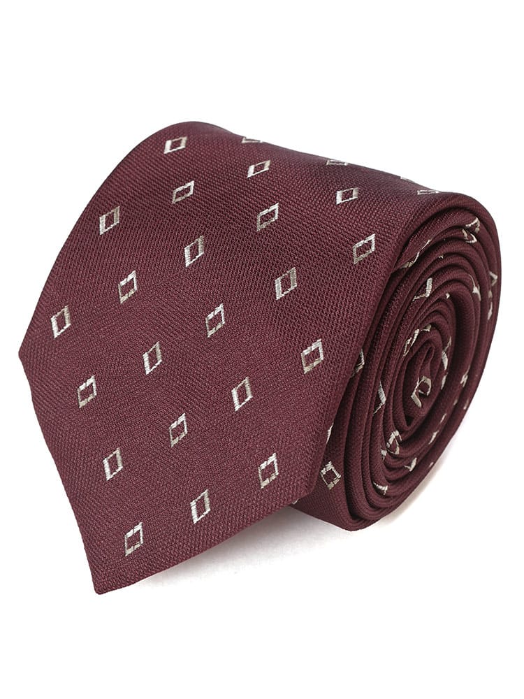 EMPORIO ARMANI (エンポリオアルマーニ) シルク100％ ダイヤ柄 ネクタイ EAE1344TE16529 メンズ