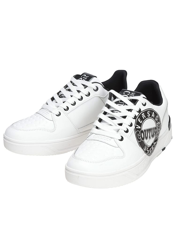 VERSACE JEANS COUTURE (ヴェルサーチェ ジーンズ クチュール) サークルロゴ レースアップ スニーカー VC79YA3SJ1 メンズ
