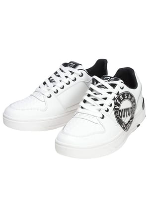 VERSACE JEANS COUTURE (ヴェルサーチェ ジーンズ クチュール) サークルロゴ レースアップ スニーカー VC79YA3SJ1 メンズ