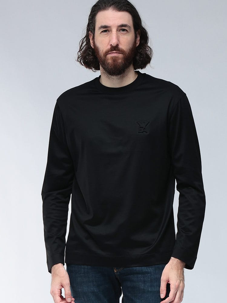 EMPORIO ARMANI (エンポリオアルマーニ) エンボス イーグルロゴ 長袖 T 