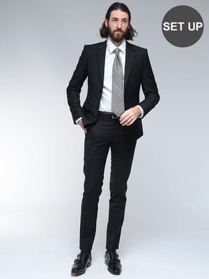 EMPORIO ARMANI (エンポリオアルマーニ) シルク混 ジャガード 