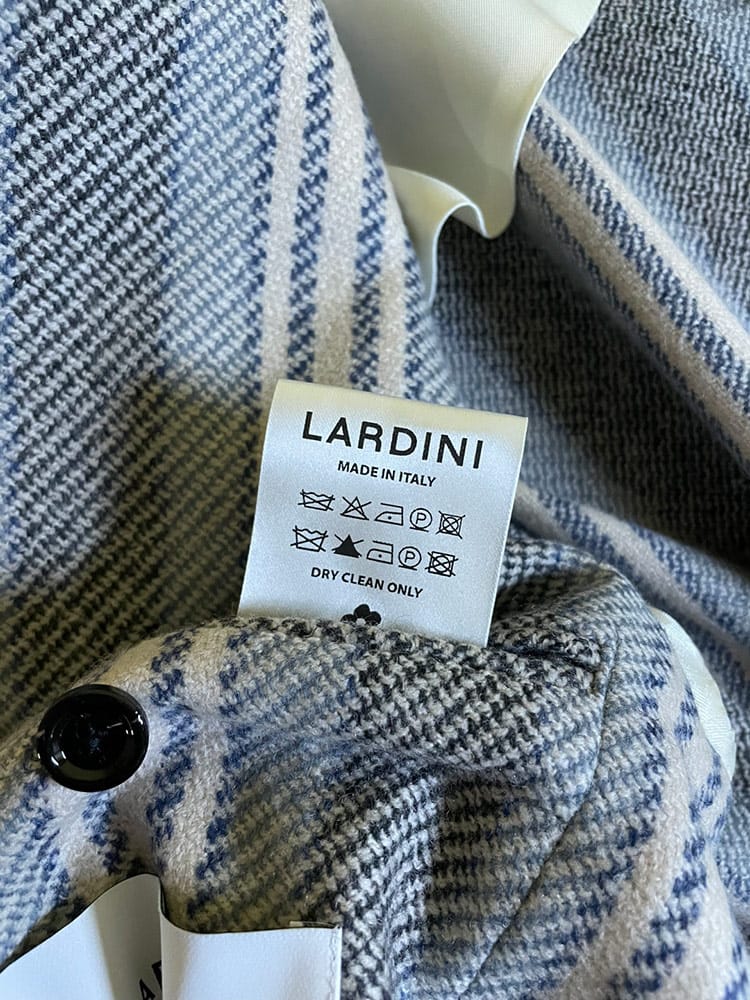 LARDINI (ラルディーニ) ストレッチウール ストライプ シングル 