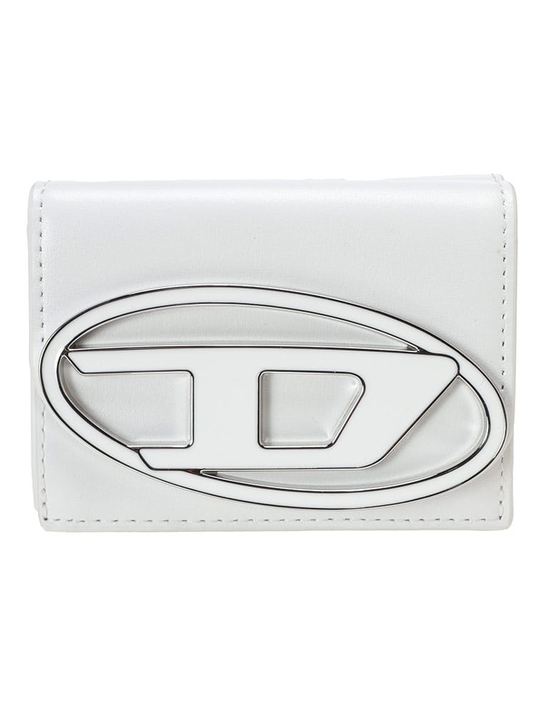 DIESEL (ディーゼル) メタルオーバルD レザー 三つ折り財布 DSLX09887PR818 レディース