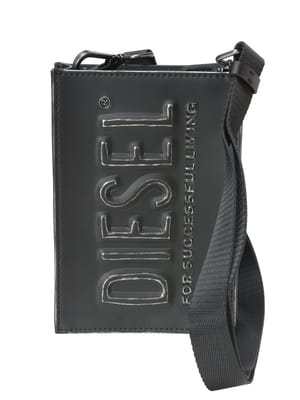 DIESEL (ディーゼル) メタルエフェクトロゴ スマートフォンホルダー DSL 3D DSX10343P8078 メンズ