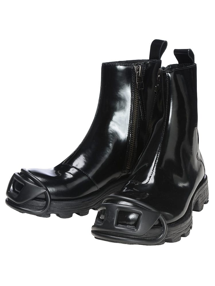 DIESEL (ディーゼル) オーバルD カウレザー ショートブーツ HAMMER DSY03254P5268 メンズ