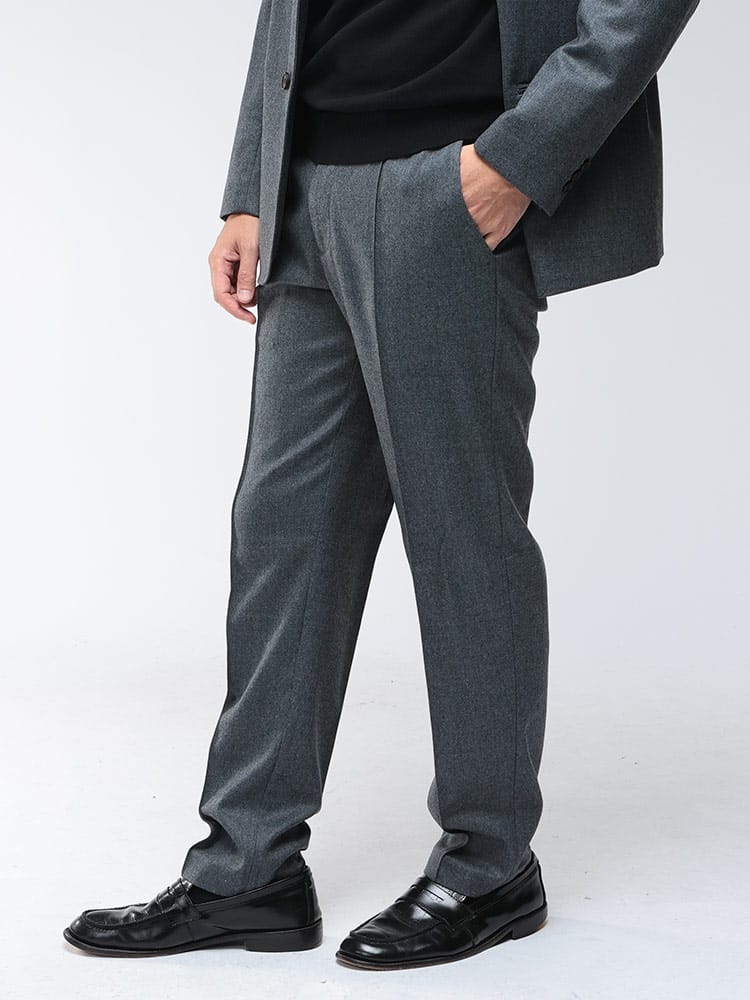 EMPORIO ARMANI (エンポリオアルマーニ) ストレッチウールツイル セットアップ パンツ スラックス EAEM3669AF18507 メンズ