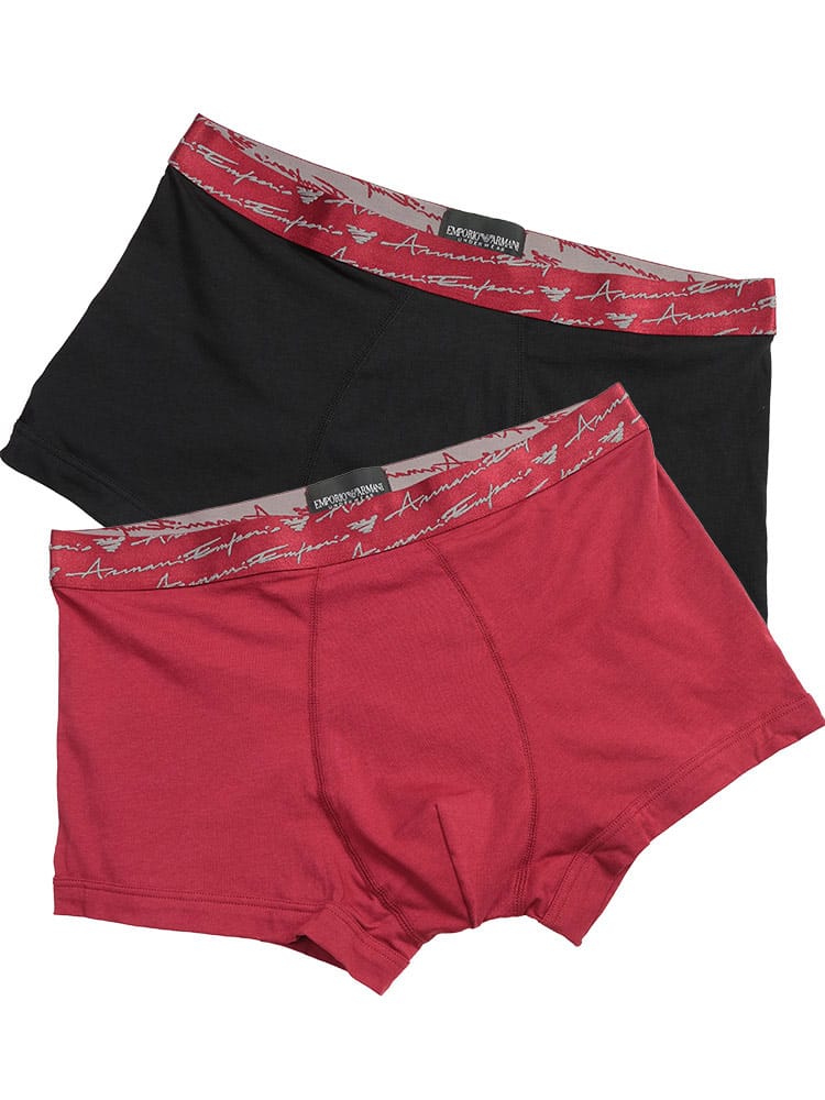 EMPORIO ARMANI (エンポリオアルマーニ) 2枚組 セット ロゴ アンダーウェア ボクサー パンツ 2PACK EAUEM000253 メンズ