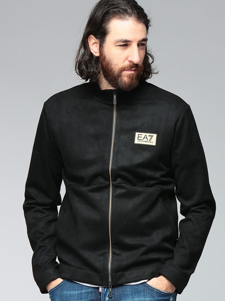 EMPORIO ARMANI (エンポリオアルマーニ) ゴールドラベル ベロア フルジップ ジャケット EA77M674AF16718 メンズ