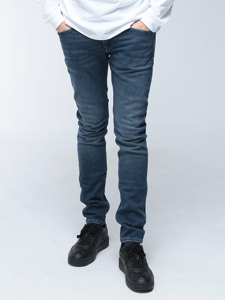 DIESEL (ディーゼル) ストレッチ ジップフライ スキニー デニム ジーンズ SLEENKER DSA035940ADBF メンズ