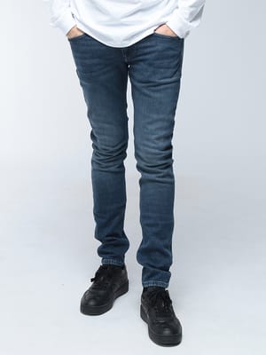 DIESEL (ディーゼル) ストレッチ ジップフライ スキニー デニム ジーンズ SLEENKER DSA035940ADBF メンズ