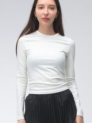 DIESEL (ディーゼル) ロゴ オーバルD クルーネック スリムフィット コットン 長袖 Tシャツ t-uncutieslong-ls-od DSLA199160AHQH レディース