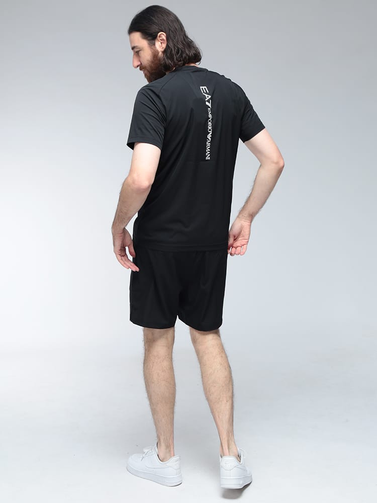 EMPORIO ARMANI (エンポリオアルマーニ) ロゴ 半袖 Tシャツ ショートパンツ セットアップ 上下セット EA78NPV03PNDDZ メンズ