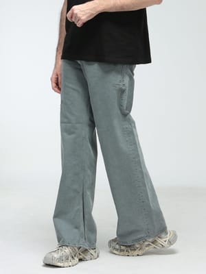 DIESEL (ディーゼル) ロゴ ダメージ加工 ボタンフライ デニム パンツ D-RISE DSA0637009N26 メンズ