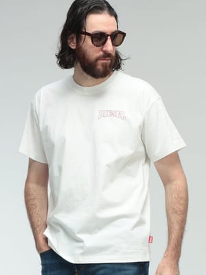 【2BUY10%OFF】DIESEL (ディーゼル) ロゴ ステッチ クルーネック 半袖 コットン Tシャツ DSA22006PLAT メンズ