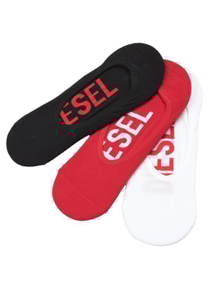 DIESEL (ディーゼル) ロゴ入り フットカバー 3足セット DSA178840IQAS メンズ
