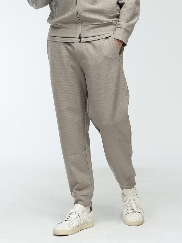 EMPORIO ARMANI (エンポリオアルマーニ) 総ロゴ ジャガード トラックパンツ EAM4535AF13700 メンズ