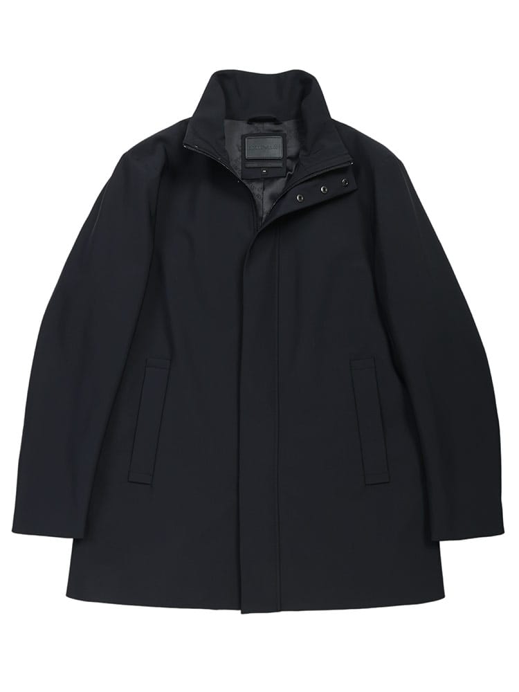 EMPORIO ARMANI (エンポリオアルマーニ) ストレッチ ナイロン スタンドカラー ハーフコート EA8N1L811NZAZ メンズ