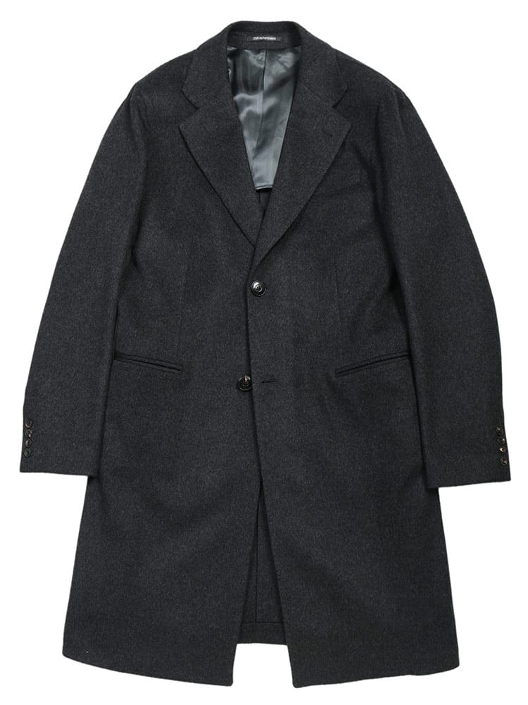 EMPORIO ARMANI (エンポリオアルマーニ) カシミヤ混 チェスターコート EAEM0349TE17028 メンズ