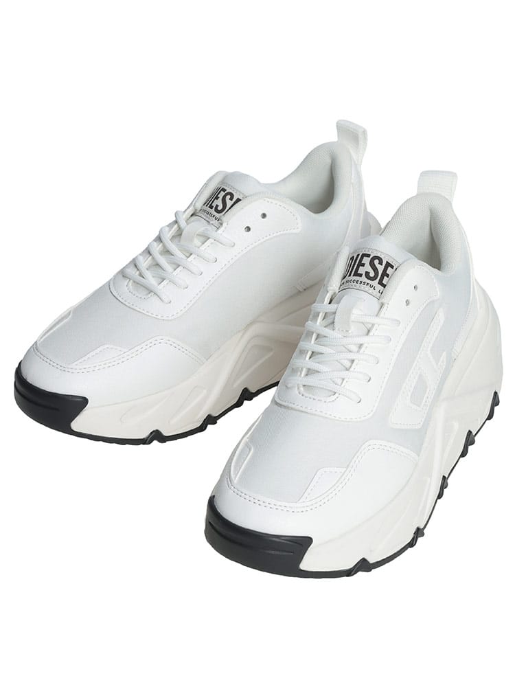 DIESEL (ディーゼル) レディース スニーカー SAVANNAH ロゴ 厚底 シューズ DSLY03827P8778