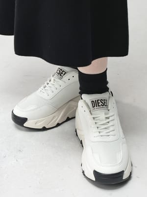 DIESEL (ディーゼル) レディース スニーカー SAVANNAH ロゴ 厚底 シューズ DSLY03827P8778