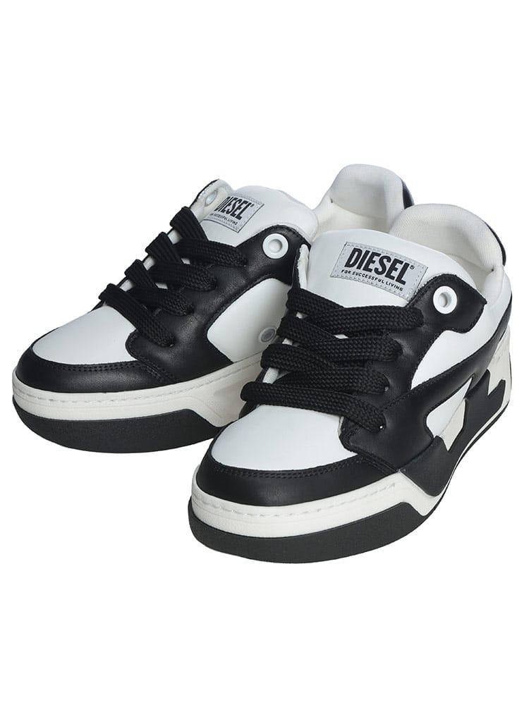 DIESEL (ディーゼル) メンズ スニーカー D-OLLIE Dロゴ シューズ DSY03796P7483